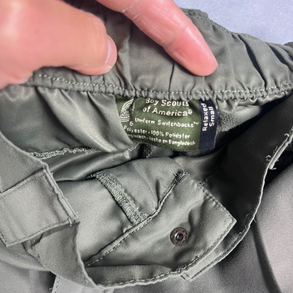 Boy Scouts of America Uniform Switchbacks Cargo Pants Olive Green Mens Small - Picture 3 of 11
